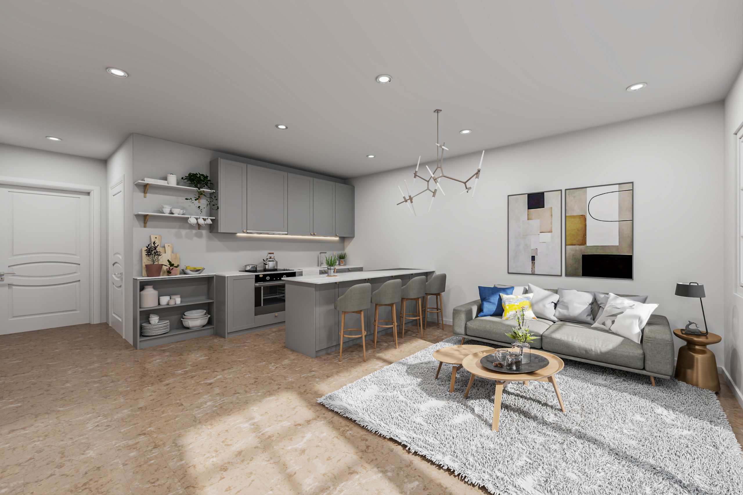 2BD Living Kitchen V2